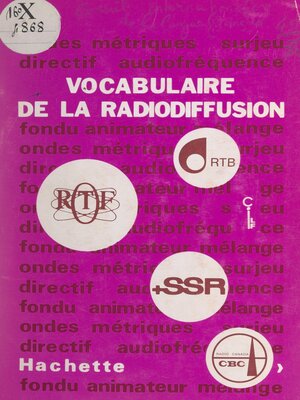 cover image of Vocabulaire de la radiodiffusion